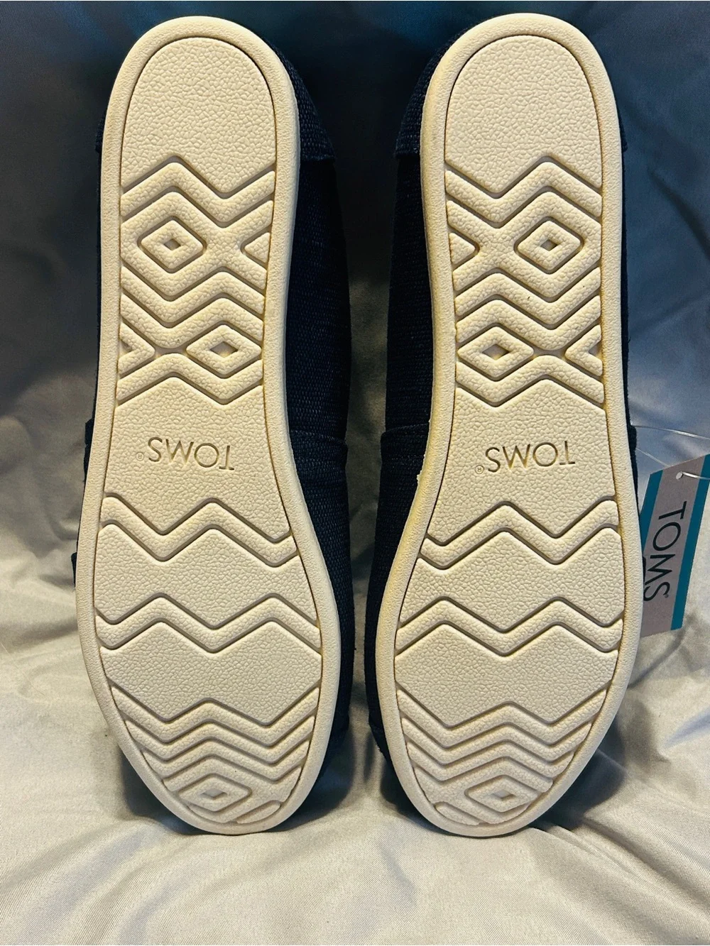 TOMS Navy Canvas Classic Alpargata Slip-Ons